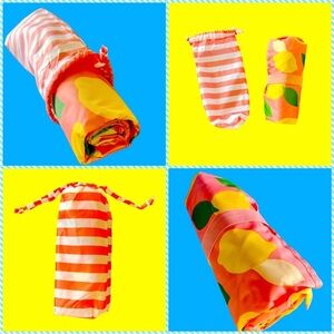 KATE SPADE Lemon 🍋 Orange and White Picnic Sheet